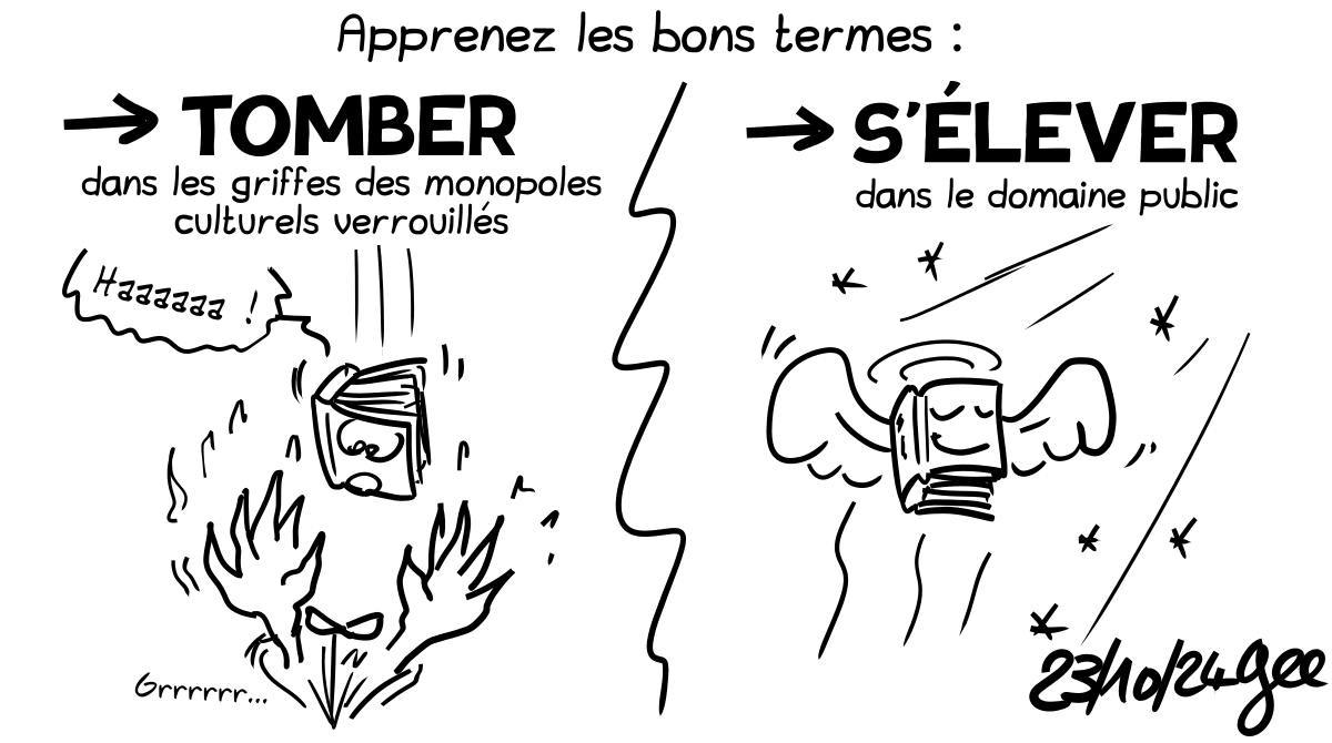 livre qui s'élève dans le domaine public